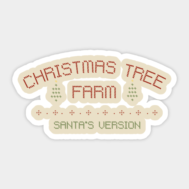 (Santa's Version) Sticker by The Sparkle Report